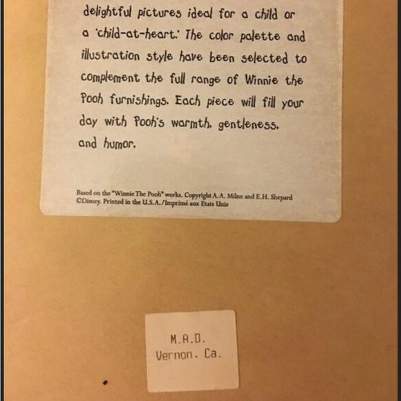 8 Winnie The Pooh Cross-stitch Watercolor Pictures Kids - Picture 8 of 10